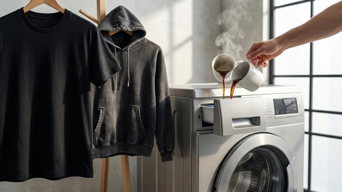 Sbohem vybledlé černé oblečení: Stačí dva šálky silné kávy v pračce a budete koukat