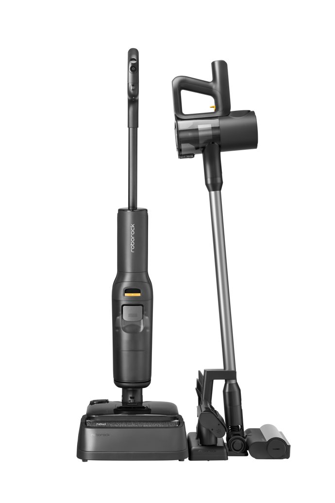 Roborock F25 Combo, tyčový vysavač, který spojuje vysávání a mopování v jednom kompaktním zařízení.