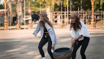 FOTO: Tým Chicas během hry.