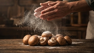 Už nikdy nemyjte houby pod tekoucí vodou: Geniální trik s hrstí mouky je vyčistí bleskově a bez bláta