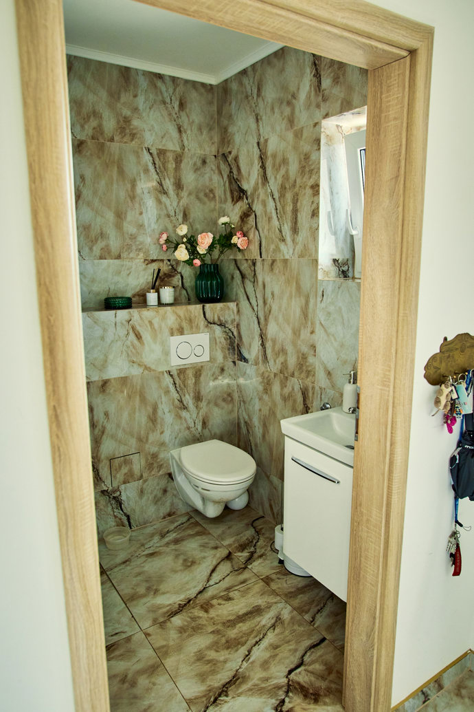 Dům Hany Kynychové disponuje dvěmi koupelnami.