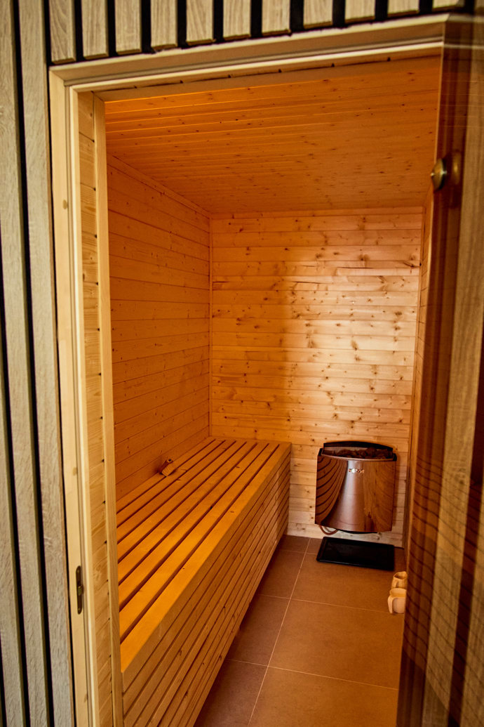 Hana Kynychová má v domě také saunu.