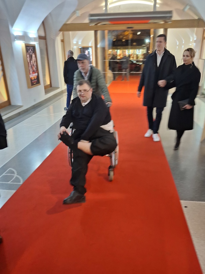 Jindřich Forejt si nenechal ujít premiéru filmu Livia.