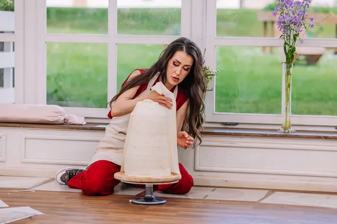 Eliška Hlaváčová v pořadu Peče celá země. 