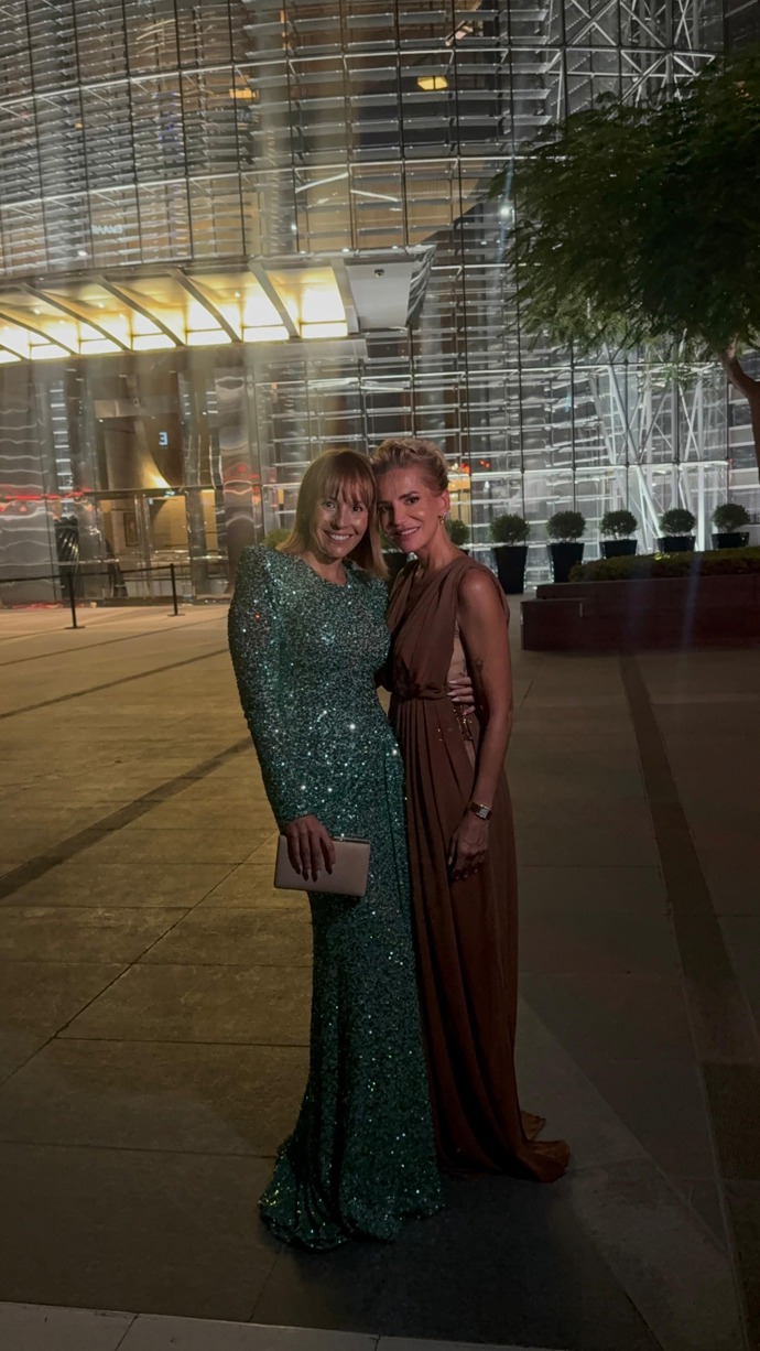 Markéta Húšťavová se slovenskou zpěvačkou Darou Rolins. 