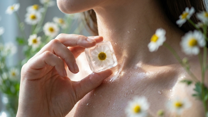 Proč babičky každé ráno sahaly do mrazáku pro heřmánek? Rituál vyhladí ranní rýhy na dekoltu