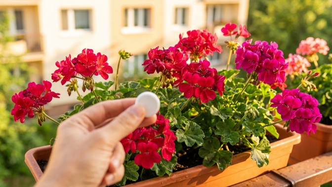 Sousedky mi tiše závidí: Stačí jedna tableta a vaše muškáty budou kvést jako nikdy