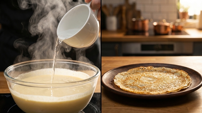 Jak na nejlepší těsto na palačinky? Stačí přidat hrnek vroucí vody