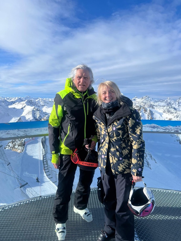 Veronika Žilková ráda tráví čas na horách se scenáristou Ivanem Hubačem.