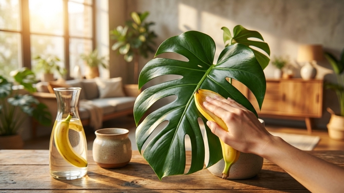 Banánové slupky jako hnojivo: Jak podpořit růst pokojových rostlin?