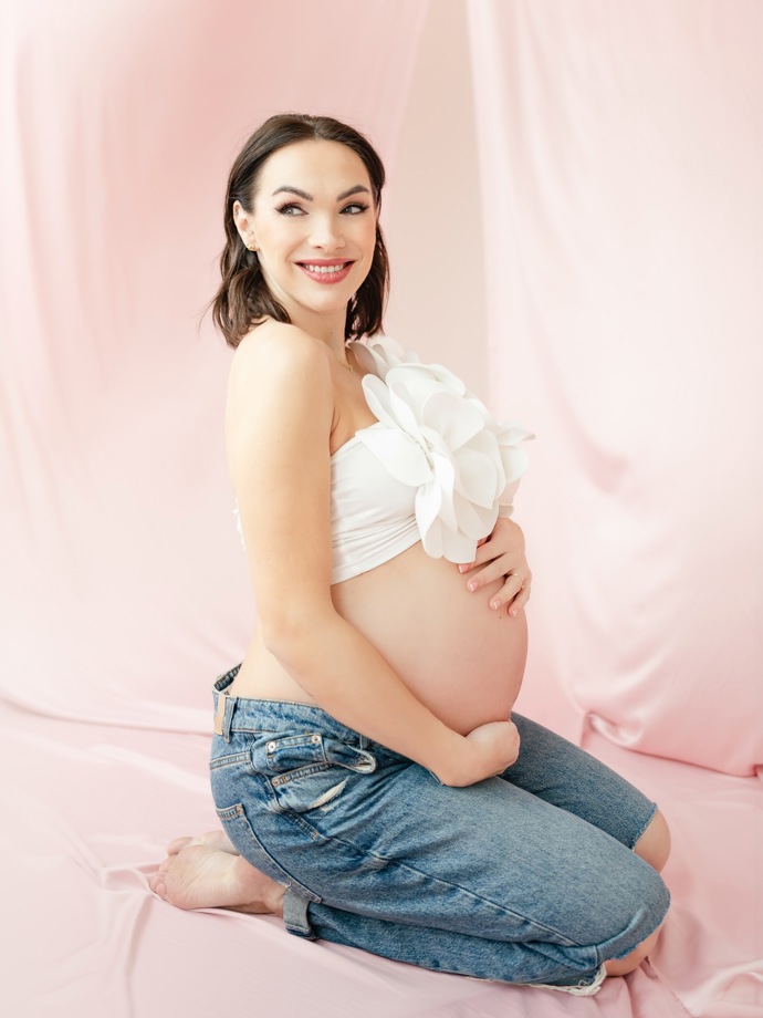 Před porodem se Kamila nechala zvěčnit na krásných fotografiích. 