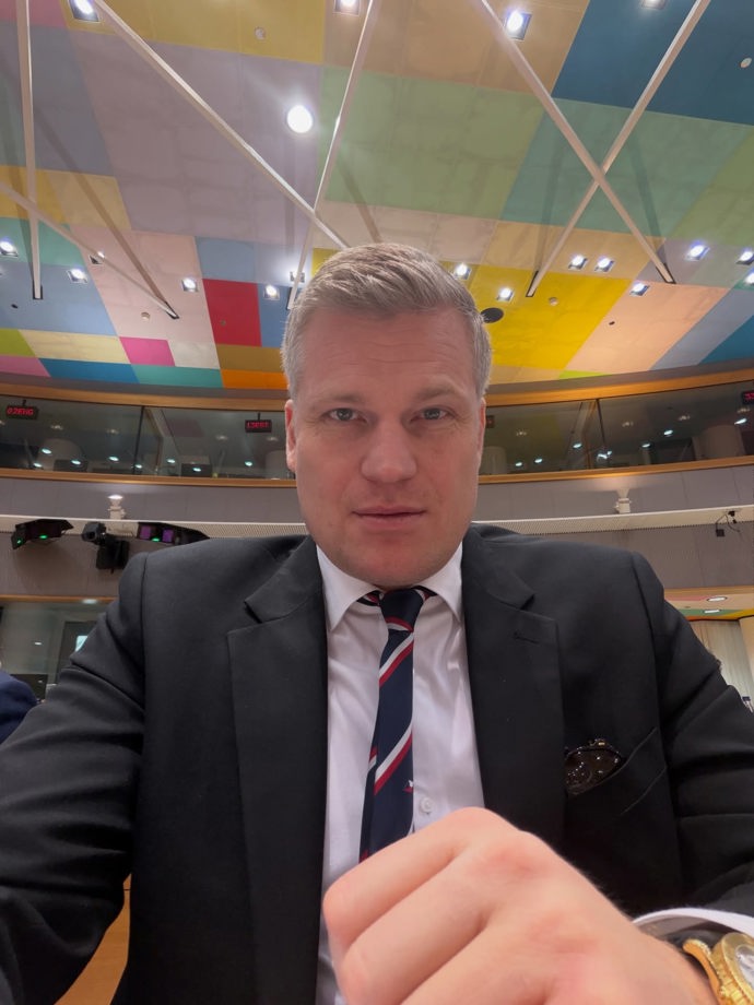 Filip Turek v Bruselu.