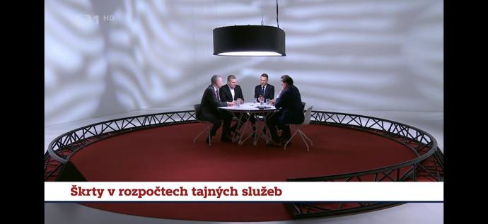Debata v České televizi.