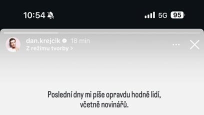 FOTO: Daniel Krejčík se vyjádřil k současné situaci.