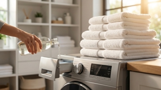 Vyhodila jsem drahou aviváž a začala do pračky lít obyčejný ocet: Ručníky jsou po letech opět jako nové a beze stop zápachu