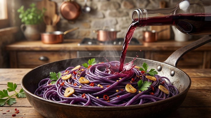 Jak na pravé toskánské těstoviny? Zkuste trik s červeným vínem