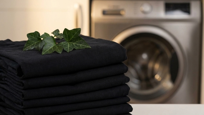 Konec blednutí černého prádla! Tato finta s břečťanem barvu zafixuje