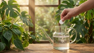 Sbohem hnědé konečky listů: Sousedka dává do vody jednu tabletu z lékárny a má doma džungli, kterou jí v květinářství závidí