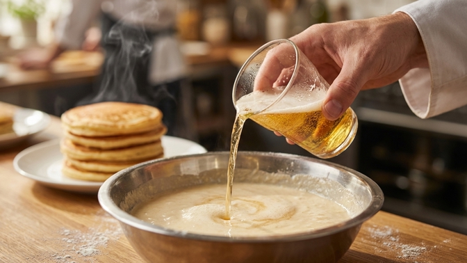 Vlijte do palačinkového těsta deci piva: Nečekaný trik zajistí, že se už nikdy nepřichytí