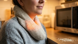 Konec vyhazování peněz za hřejivé náplasti: Tento trik s rýží v ponožce uleví ztuhlému krku téměř okamžitě