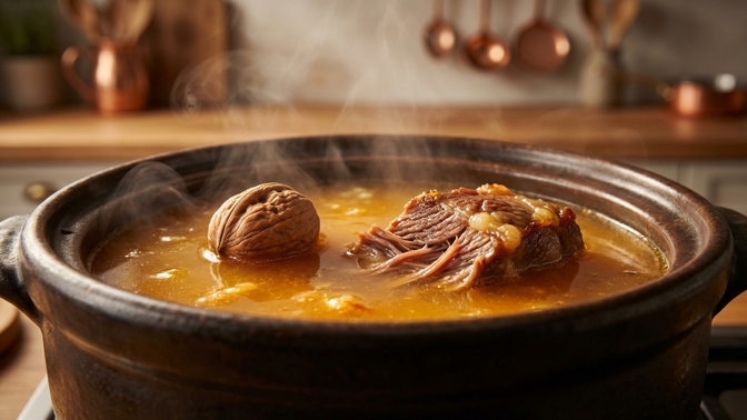 Jak na měkké hovězí bez papiňáku? Přidejte do vývaru ořechy