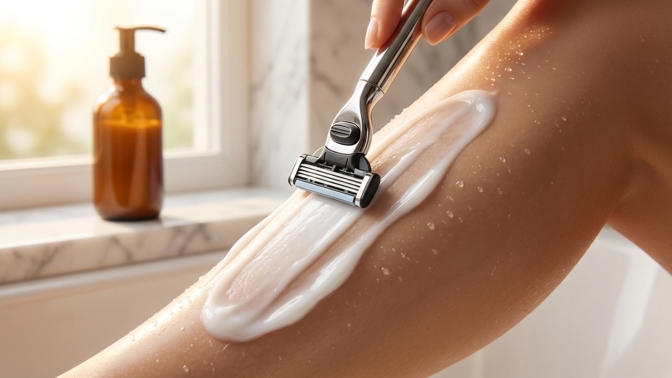 Hladké oholení bez pupínků: Proč místo pěny zkusit kondicionér?