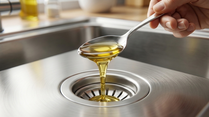 Odjíždíte na dovolenou? Nalijte olej do dřezu a vyhnete se zápachu