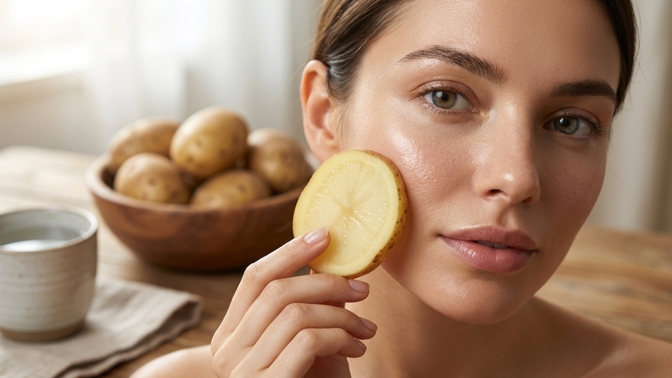 Sbohem pigmentové skvrny: Brambora dokáže s pletí zázraky, za které byste v salonu zaplatili tisíce