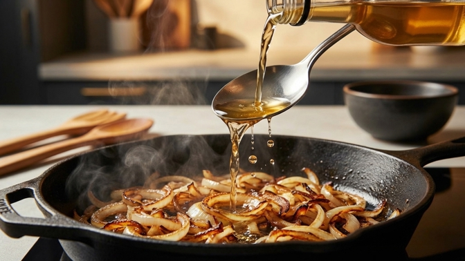 Tajemství křupavé restované cibulky: Jak ocet pomáhá karamelizaci?