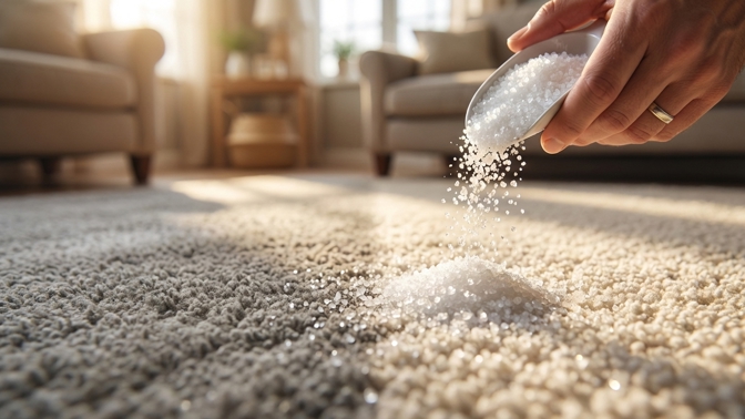 Jak vyčistit zašlý koberec? Zkuste levný trik s jedlou sodou