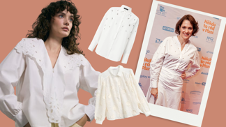 Bílá košile letos povýšila: Milovnice trendů si zamilují obří límce, parádnice ocení třpytivé aplikace