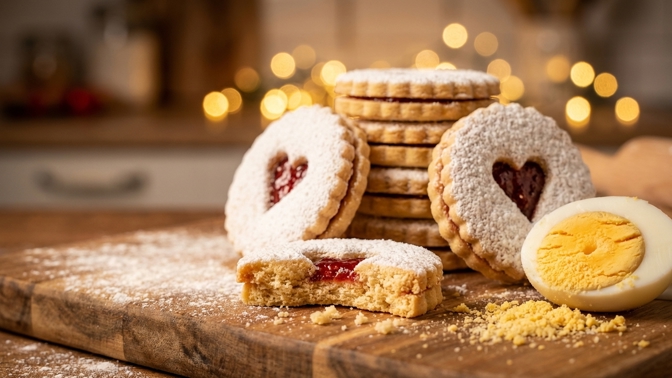 Jak na dokonale křehké linecké? Zkuste trik s vařeným žloutkem