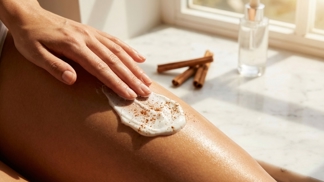 Vaše stehna a boky budou po ránu v příjemném obležení tepla: Tato aromatická finta v tělovém mléce okamžitě vybičuje kůži k pevnosti a vyhladí nerovnosti dřív, než se stihnete obléknout