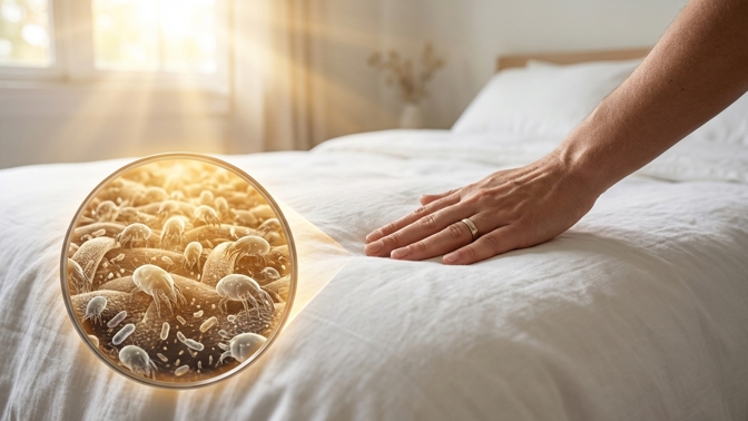 Vědci varují před okamžitým stlaním postele: Ve srovnaných peřinách totiž pěstujete miliony parazitů