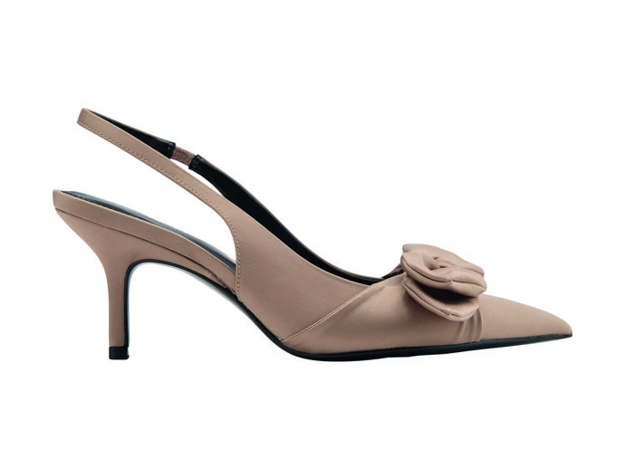 Hnědé slingback lodičky, Deichmann, 849 Kč  