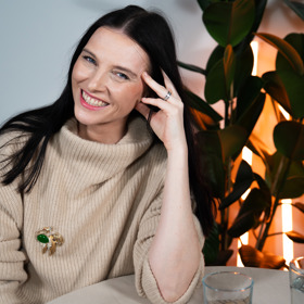 Iva Frühlingová navštívila talkshow Na kafeečko. 