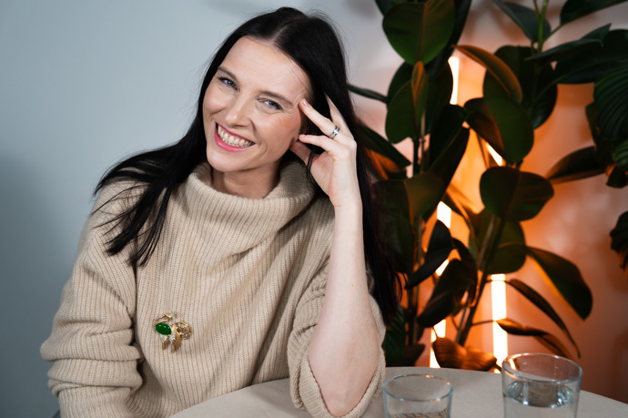 Iva Frühlingová navštívila talkshow Na kafeečko. 