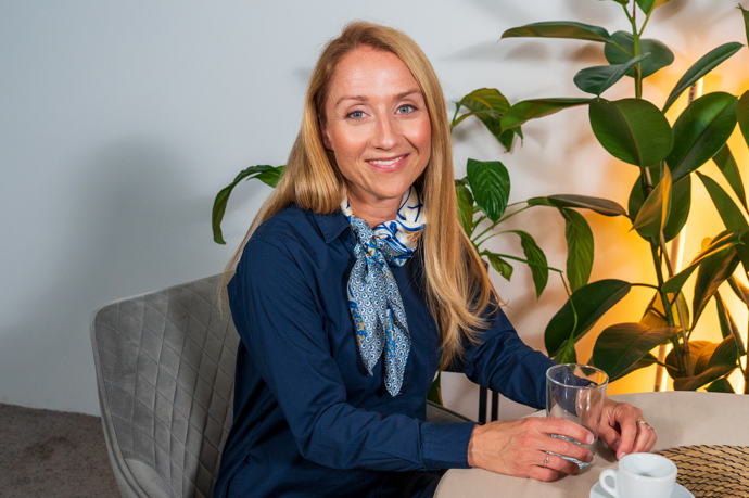 Moderátorka Tereza Tobiášová navštívila talkshow Na kafeečko. 