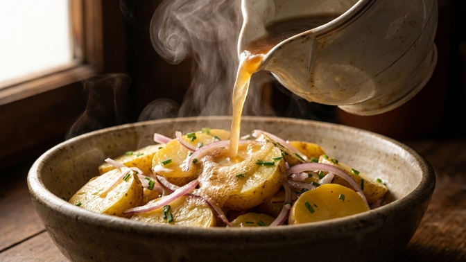 Trik na bramborový salát: Stačí přidat jednu surovinu a rodina bude chtít recept