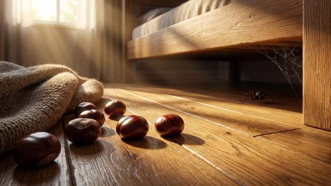 Proč dávat kaštany pod postel? Není to babská pověra, ale geniální zbraň proti vetřelcům v ložnici