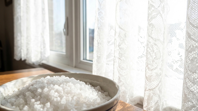 Jak vybělit zašedlé záclony solí? Jednoduchý trik pro zářivou bělost