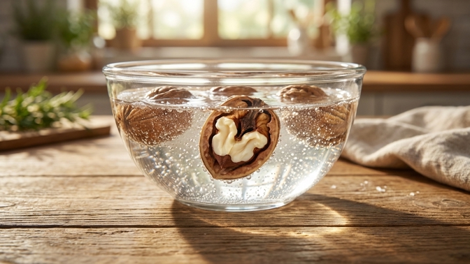 Sbohem hořká slupko a loupání: Po lázni ve slané vodě budou vlašské ořechy chutnat jako čerstvé