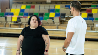 FOTO: Helena Dvořáková na začátku natáčení.