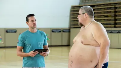 FOTO: Martin Košťál a Honza Erben během vážení.