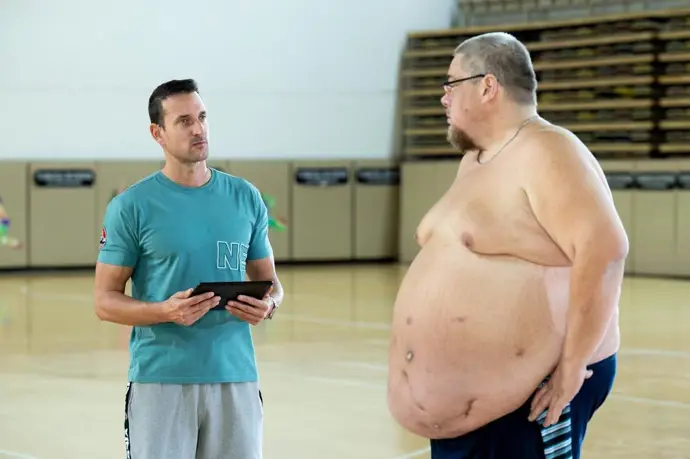 Martin Košťál a Honza Erben během vážení.