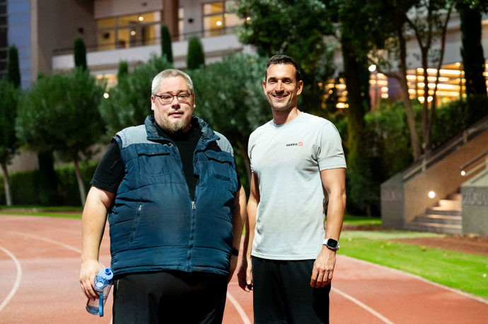 Honza s Martinem Košťálem v Turecku.