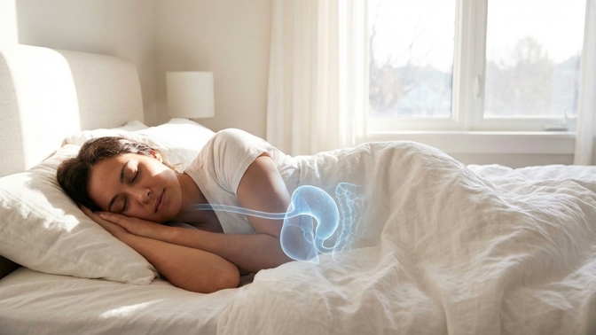 Trápí vás pálení žáhy? Spánek na levém boku zlepší vaše trávení