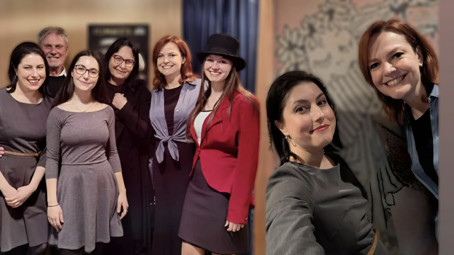 Kvízová dáma a Belladonna mají unikátní fotku mimo práci: Seznámení rodin proběhlo v divadle