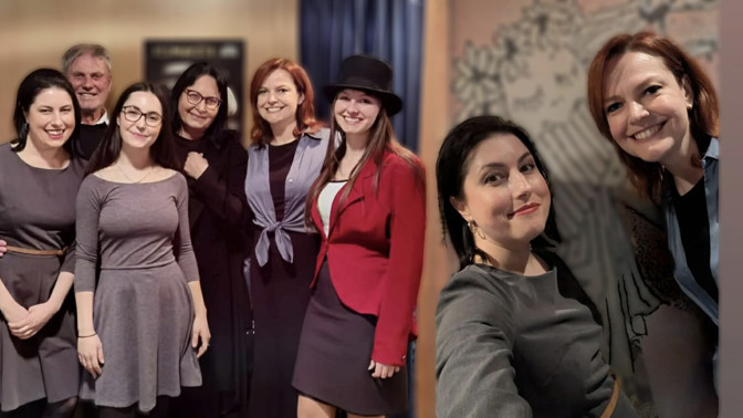 Kvízová dáma a Belladonna mají unikátní fotku mimo práci: Seznámení rodin proběhlo v divadle