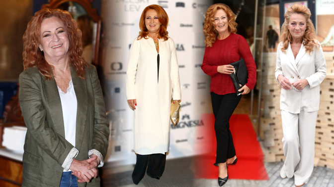 Jakými triky se omlazuje Simona Stašová? Sází na elegantní kostýmky a světlé barvy 